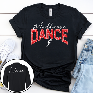 Faux Glitter Red Madhouse Dance Company Option 1