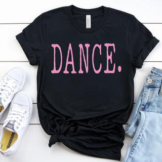 Pink Retro Dance Black Top
