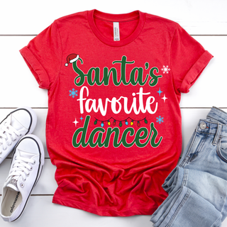 Santa's Favorite Dancer Christmas Top
