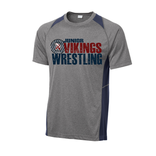 Jr. Vikings Wrestling Club Heather Colorblock Contender Tee V2