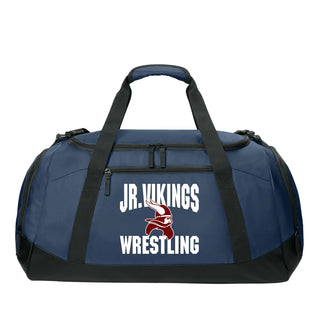 Jr. Vikings Wrestling Duffel Bag (Navy)