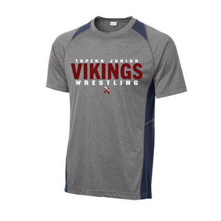 Jr. Vikings Wrestling Club Heather Colorblock Contender Tee V3