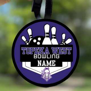Topeka West Bowling Personalized Bag Tag