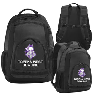 Topeka West Bowling Essential Backpack V2 (Dark Grey/Black)