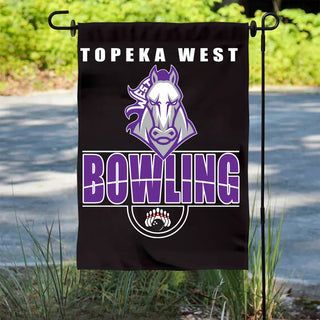 Topeka West Bowling Garden Flag (Black)