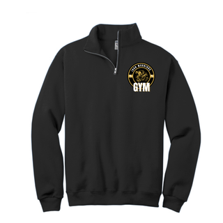 Iron Warriors Gym 1/4-Zip Cadet Collar Sweatshirt (Black)