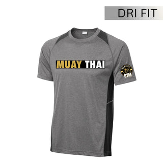 Iron Warriors Gym Muay Thai Heather Colorblock Contender Dri Fit Tee