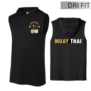 Iron Warriors Muay Thai Competitor Sleeveless Hoodie (Black)