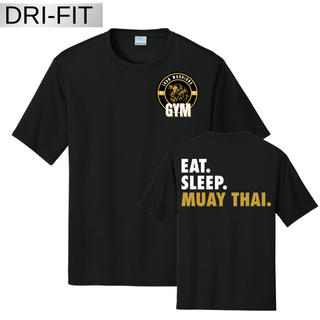 Iron Warriors Gym Eat Sleep Muay Thai Dri Fit V1
