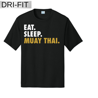 Iron Warriors Gym Eat Sleep Muay Thai Dri Fit V2