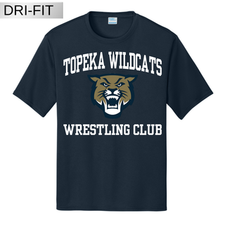 Topeka Wildcats Wrestling Club Dri Fit Option 1