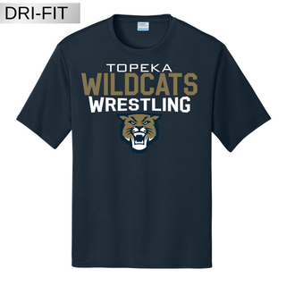 Topeka Wildcats Wrestling Club Dri Fit Option 2