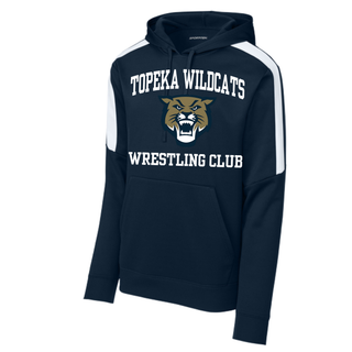 Topeka Wildcats Wrestling Club Fan Favorite Fleece United Pullover Navy Hoodie