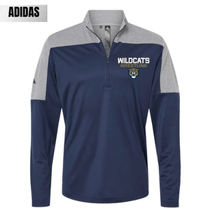 Wildcats Wrestling Adidas - Lightweight Quarter-Zip Pullover Navy Grey
