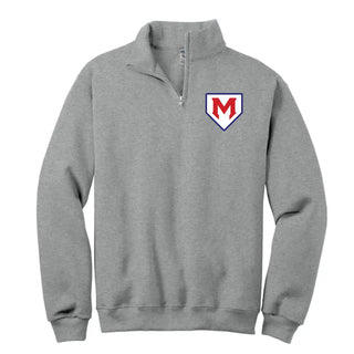 Monarchs Baseball Pocket Logo 1/4 Zip Cadet Collar Sweatshirt