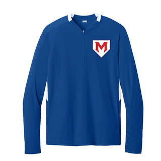 Monarchs Baseball Logo 1/4-Zip Pullover (True Royal/ White)