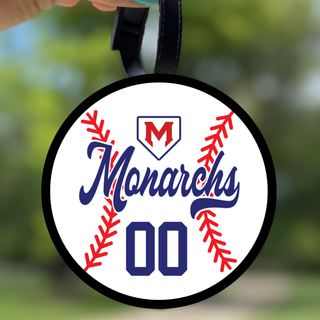 Monarchs Baseball Personalized Bag Tag