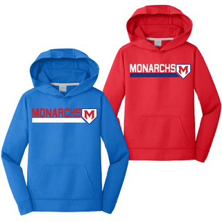 Monarchs Baseball V1 Performance Fleece Pullover Hoodie