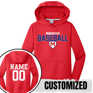 Monarchs Baseball V4 Fan Favorite Fleece United Pullover Hoodie