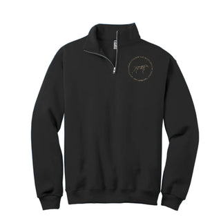 Birddogs Basketball 1/4-Zip Cadet Collar Sweatshirt (Black) V1