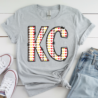 Football Love Red and Gold Top