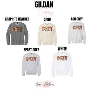 Faux Glitter Cozy Graphic Top