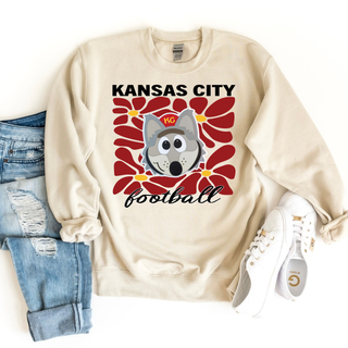 Retro Football Wolf Top