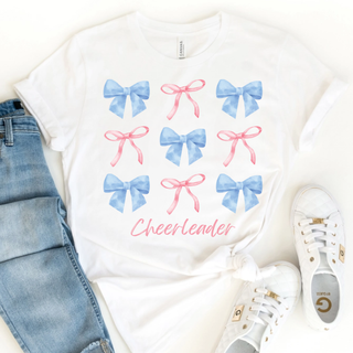 Pink Cheerleader & Bows Top
