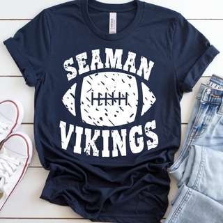Distressed Seaman Vikings Football Top
