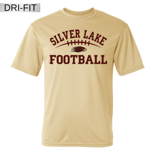Silver Lake Eagles Football Classic Vegas Gold Dri-Fit Tee