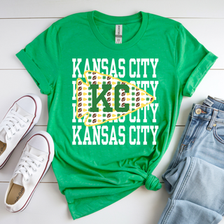 Stacked Kansas City KC Shamrock Tee