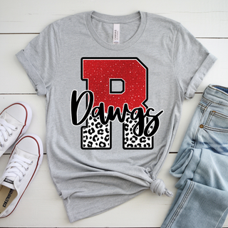 Rossville Dawgs Big R Dawg Faux Glitter Pride Top