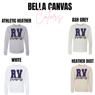 Royal Valley Faux Glitter RV Panthers Top