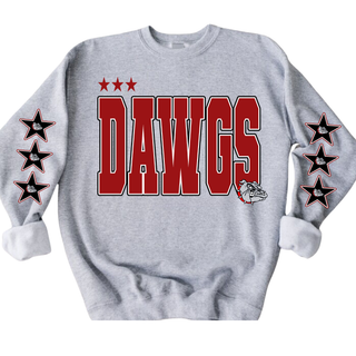 Rossville Dawgs Star Sleeve Top