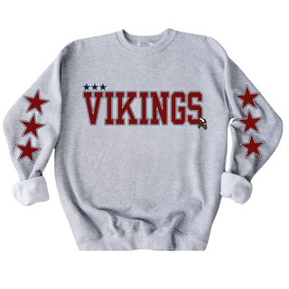 Seaman Vikings Star Sleeve Top