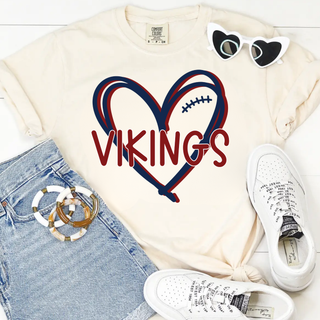 Double Heart Seaman Vikings Football
