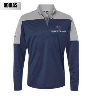 Seaman Vikings Wrestling Adidas - Lightweight Quarter-Zip Pullover Navy Grey V2