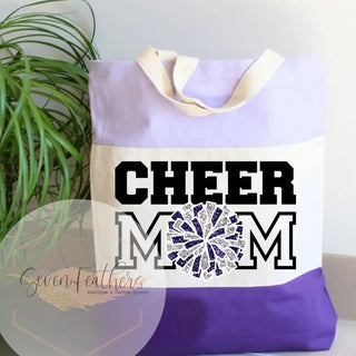 Cheer Mom Canvas Tote Bag