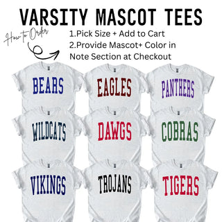 Custom Varsity Mascot Spirit Tee
