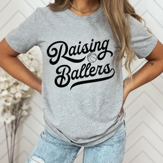 Raising Ballers Distressed Basketball Top V1