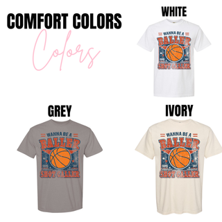 Wanna Be a Baller Vintage Basketball Top