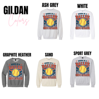 Wanna Be A Baller Softball Top