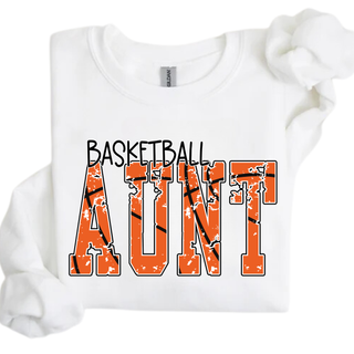 Basketball Aunt Distressed Top