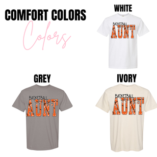 Basketball Aunt Distressed Top