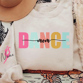 Custom Dance Mom Color Pop Crewneck Sweatshirt