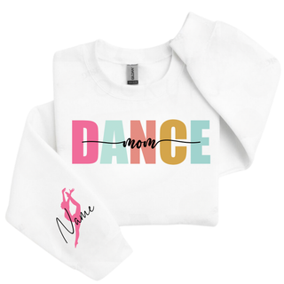 Custom Dance Mom Color Pop Crewneck Sweatshirt
