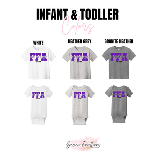 Royal Valley Legacy Line 1928 FFA Top infant onesie and toddler tee color options
