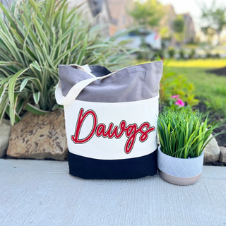 Tri Color Dawgs Tote Bag