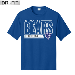 St. Marys Bears Football Built for the Blue & White Dri Fit