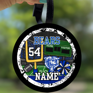 St. Marys Bears Football Personalized Bag Tag